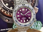 Seiko Diver  Watch - 7002-7001 Refurbished Vintage New Bracelet Purple Dial Mod
