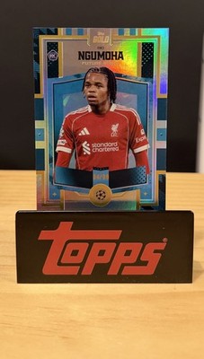 Rio Ngumoha /99 Liverpool Topps Gold UCC 25-26 Rookie Card Liverpool
