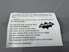 Vintage Corgi 267 Batman Batmobile Information Leaflet Rare Original 1960s