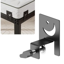 6 PCS Adjustable Non Slip Mattress Gaskets Slide Stopper Metal Bed Frame Black