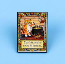 FUNNY CAT PIN-2 OR MORE PINS 5.99 SHIPPING-SPEND 30 SHIPPING IS FREE