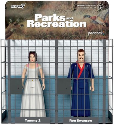 Super7 - Parks And Recreation - ReAction Figures Wave 2 - Ron And Tammy 2 Weddin