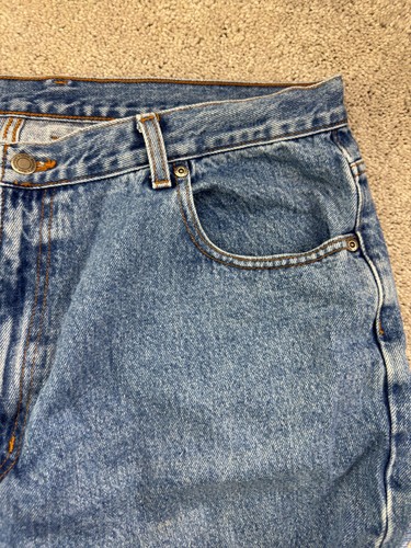 Member's Mark Jeans Men's 40x29 (38x29) Straight Leg Med Wash Relaxed Fit - Picture 6 of 18