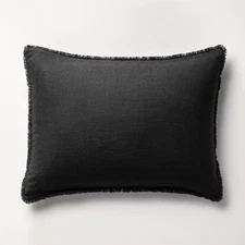 Casaluna 1-Piece Pillow Sham Linen-Blend OEKO-TEX Soft Feel