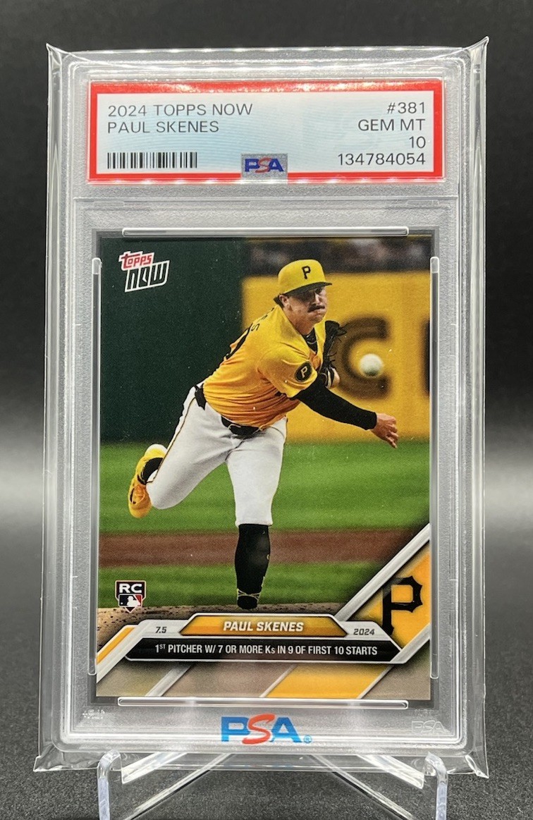 2024 Topps Now #381 Paul Skenes PSA 10