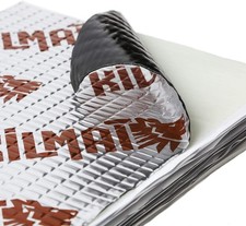 KILMAT 80 mil 18 sqft Car Sound Deadening Mat, Butyl silver with logo