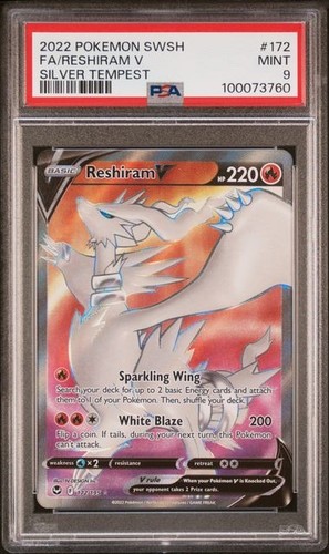 Reshiram V graded PSA 9 for sale on eBay