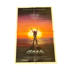 MASK Original Movie Poster 27x41 Folded Theater One Sheet 1985 Cher Eric Stoltz