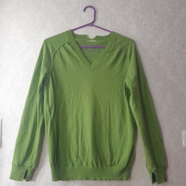 Women Diesel Sweater Green Angora 36 / S / 44 #7HF9