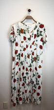 Vintage Women s La Cera Rose Floral Maxi Dres...