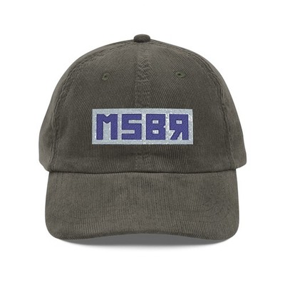 MSBR Logo Embroidered Corduroy Cap