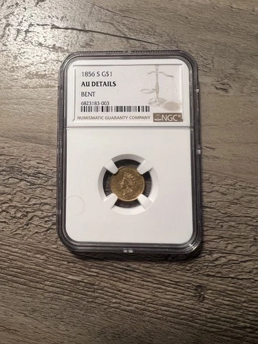 Photo of a 1856-S Gold Dollar from an eBay listing that sold on Jun 20, 2026