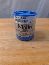Malin 16Y050 Aircraft Stainless Steel Lockwire .041 221ft 1lb Canister Open