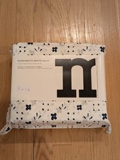 Marimekko QUEEN Sheet Set Kukkaketo White Navy Blue Flowers Dots Scandi NEW