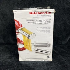 KitchenAid 3-Piece Pasta Roller And Cutter Set Classic, Fettuccine, Sheets