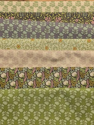 Tilda - Sanctuary - Green/Taupe - Quilting Fabric - Bundle