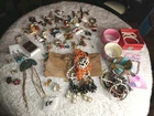 Huge 2.5 lb Wearable Costume Jewelry Bulk Lot Vintage to Modern Assortment