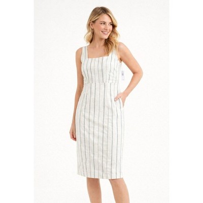 New Coastal Linen Blend Striped Mini Dress Medium Minimal Euro Summer | eBay New Coastal Linen Blend Striped Mini Dress Medium Minimal Euro Summer | eBay