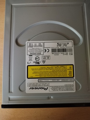 Pioneer BDR-206DBK 12X Blu-ray BD-R SATA BD DVD CD Drive Burner Writer - Picture 4 of 4
