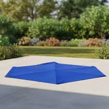 Reinforced 10x10 Canopy Top Replacement Cover - Stylish Blue & Water-Resistant