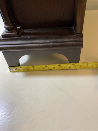 Vintage Trend Clocks Empty Mantle Shelf Kitchen Clock Case W Glass Door Finials - Picture 14 of 15