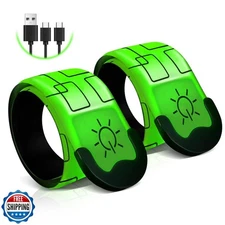 Xeiophoy LED Armband Rechargeable, 2 PCS 2024 Version LED Armbands for Night 