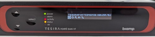 Biamp TesiraFORTE DAN VT Digital Audio Server Fixed I/O DSP Dante - VER 4.0.0.58 - Picture 9 of 20