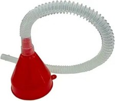 Flexible Long Hose Fuel Funnel With Wide Mouth Universal For Autom Model 1pc