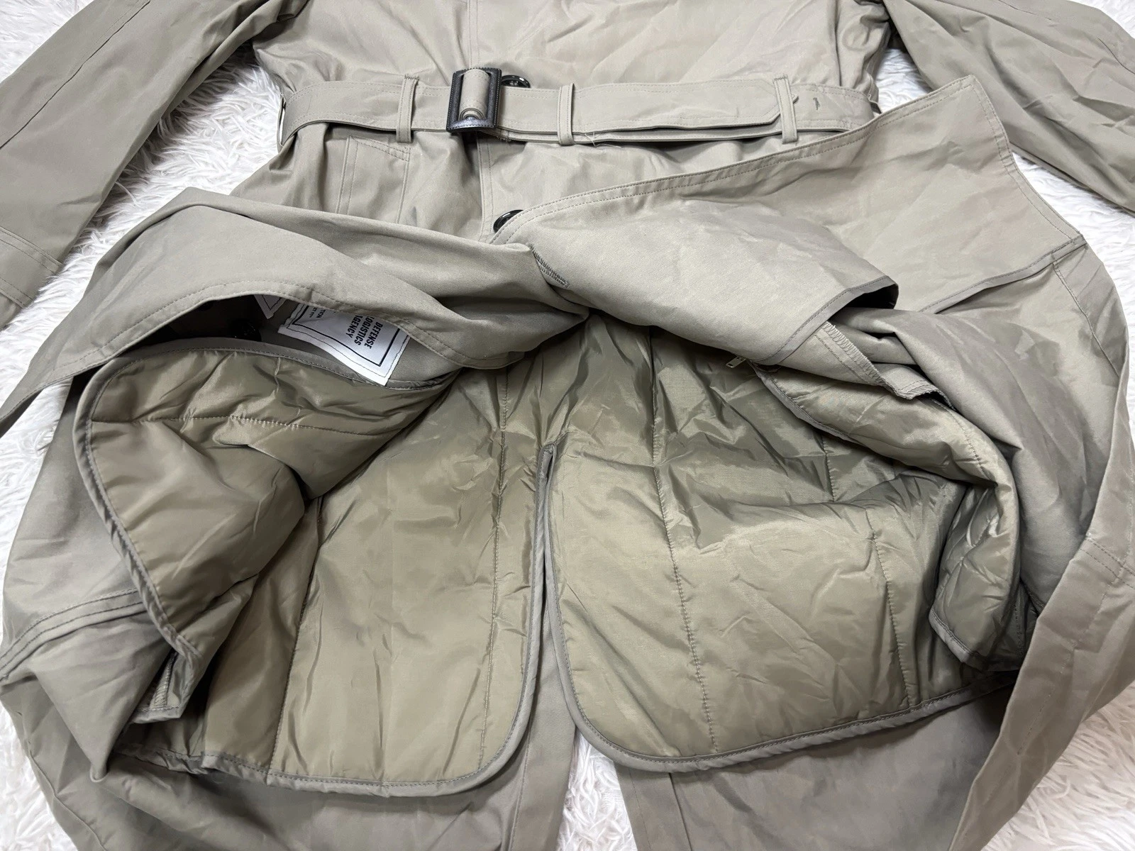 US Military All Weather Trench Coat American Apparel Valor Collection 42S Liner image 5