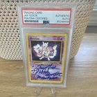 Pokémon PSA Autographed Mewtwo Kids WB Promo Card Signed by Jay Goede authentic