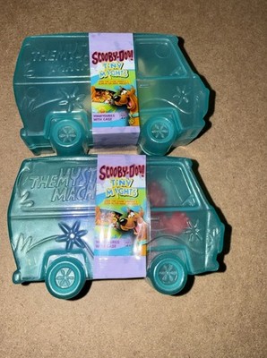 Scooby Doo Tiny Mights Lot of 2 Sealed Minifigures W/ Case Shape Of Mystery Van