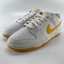Nike Dunk Low Retro White University Gold DV0831-110 Mens Size 7 Sneakers