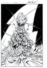 ORIGINAL ART CHRIS MADD SPAWN COVER QUALITY SKETCH