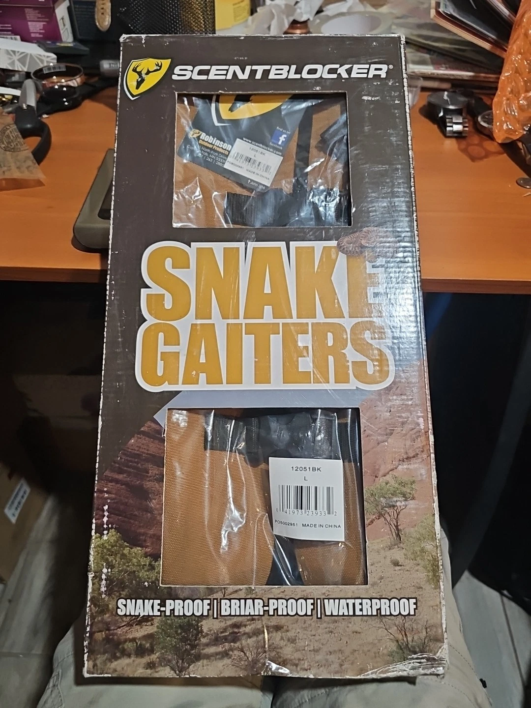 Scent blocker Robinson Outdoors Snake Gaiters Size Large