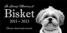 Personalized Pet Stone Memorial Grave Marker Granite Plaque Human headstone Dog