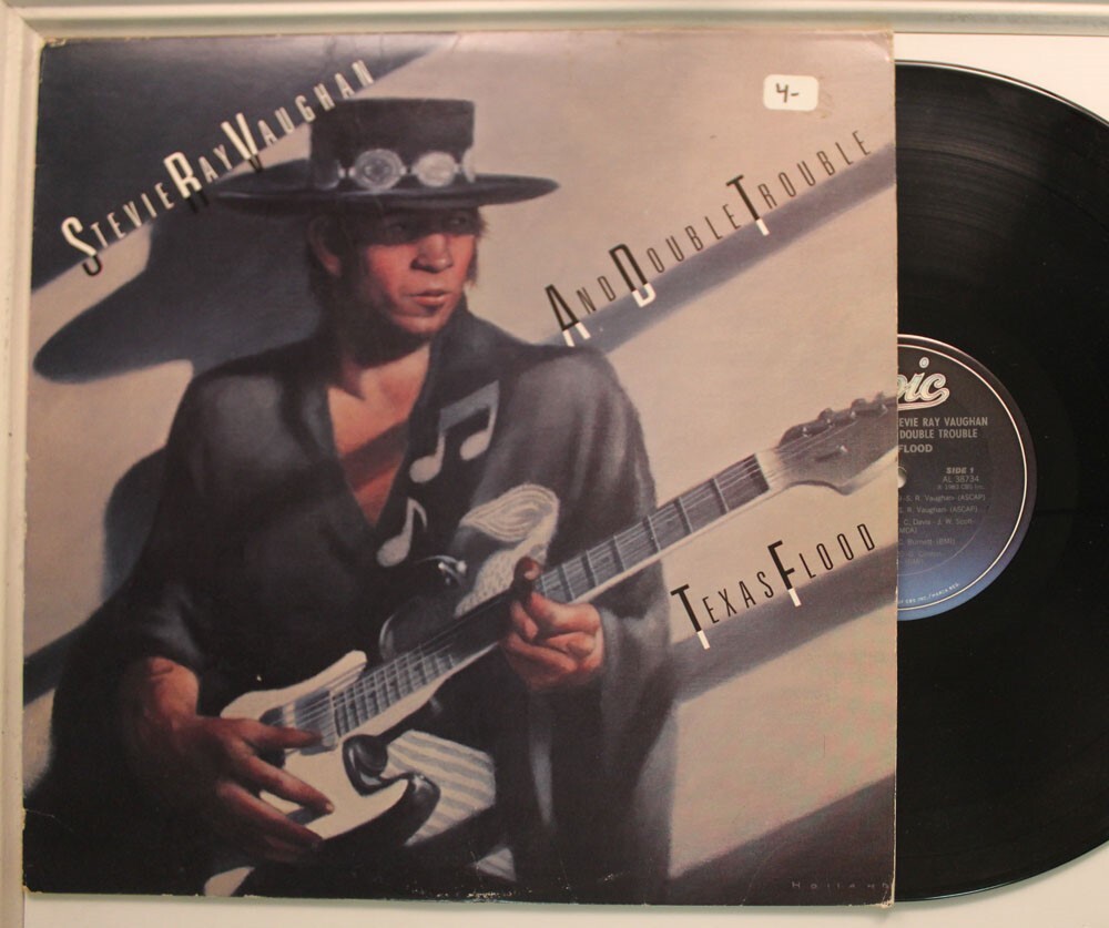 Stevie Ray Vaughan Lp Texas Flood On Epic - Vg++ / Vg+