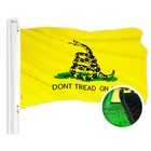 Gadsden Don't Tread On Me Flag 3x5 Ft Historic, Embroidered Tough Spun Polyester