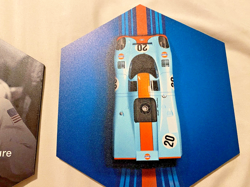 Tag Heuer Monaco Promotion Sign with Steve Mcqueen campaign display Lot of 2 New - Picture 2 of 6