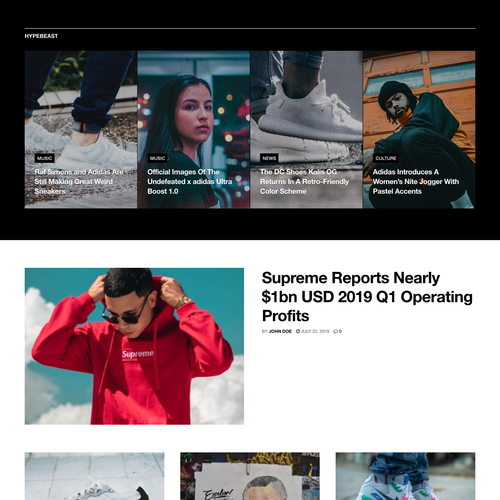Sneakers Magazine Website Design with Free VPS Web Hosting and Installation - Picture 4 of 7