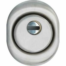 MOTTURA DEFENDER PROTEZIONE PER CILINDRO EUROPEO PROTECTOR FISSO CROMO SATINATO