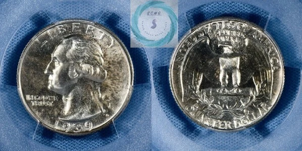 1939 Silver Proof Washington Quarter PCGS PR67 - Lots of Originality in TrueView - Image 4 of 4