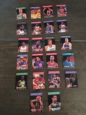 Lot Of 22 1990 NBA Hoops Collect a Books Cards Larry Bird Scottie Pippen Rodman