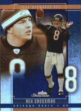 2004 Fleer Showcase Rare NFL QB Rex Grossman BEARS NFL Refractor #’d 010/125 $20