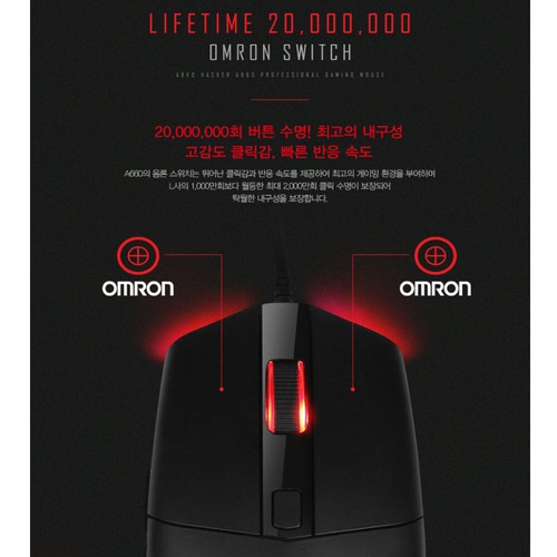 ABKO A660 Professional RBG LED Gaming Mouse OMRON Switch PIXART PMW3325 2000 DPI - Picture 6 of 9