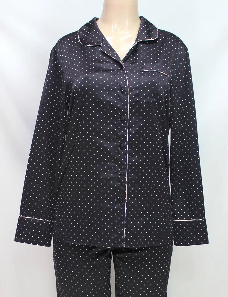 Conjunto de pijama para mujer Cosmopolitan negro talla S Foto 3 de 4