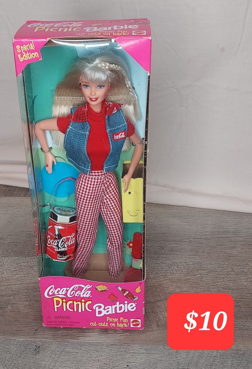 Coca Cola Picnic Barbie Doll Mattel Collector Special Edition in