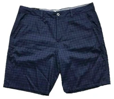 Hang Ten Men's Walk Shorts Navy Plaid