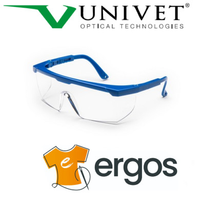 UNIVET Anti-Kratz-Hypoallergische Polycarbonat-Augenschutzbrille R702