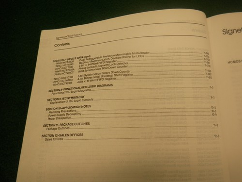 Vintage Signetics High-Speed CMOS Data Manual 1986 Catalog - Picture 11 of 14