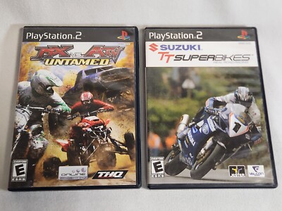 Lot De 3 Jeux PS2 CIB – Motocross Mania, Superbikes, American Chopper (2005, Manuels Inclus)